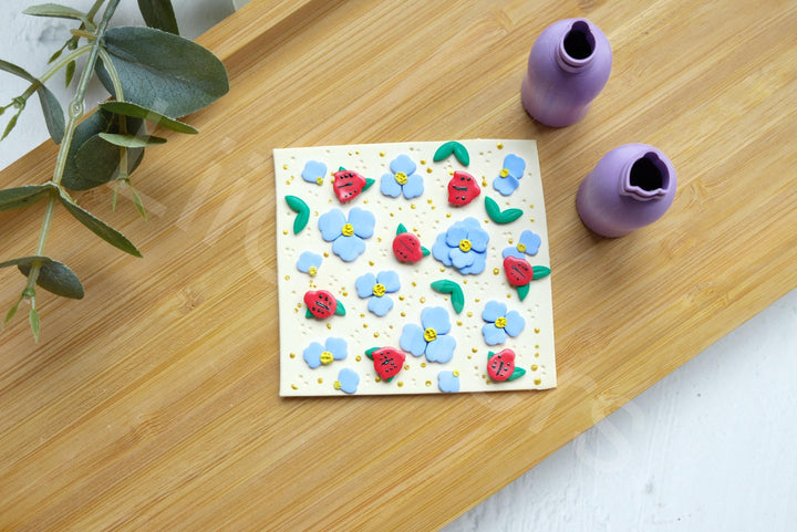 Micro Ladybug Polymer Clay Cutter Set: Earring Making Tools