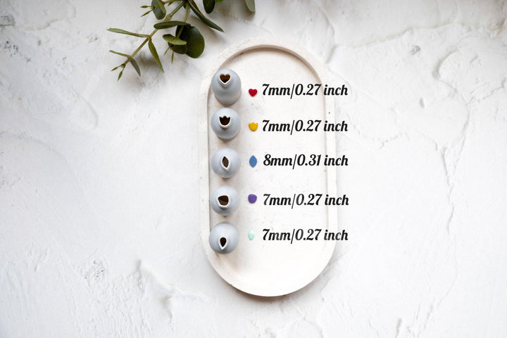 Micro Leaf Clay Cutter Set: Polymer Clay Earring Tools