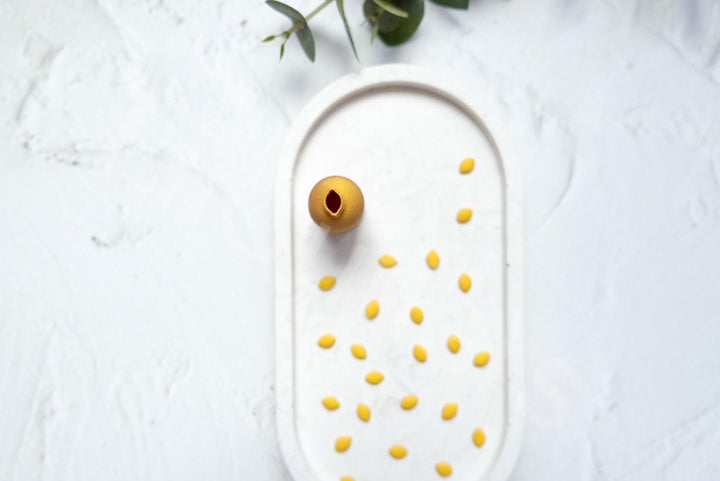 Micro Lemon Clay Cutter: Polymer Clay Earring Tool (8mm)