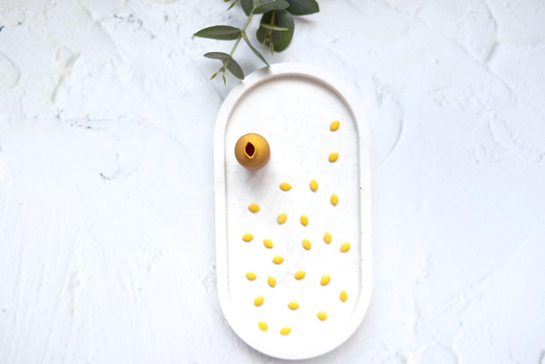Micro Lemon Clay Cutter: Polymer Clay Earring Tool (8mm)