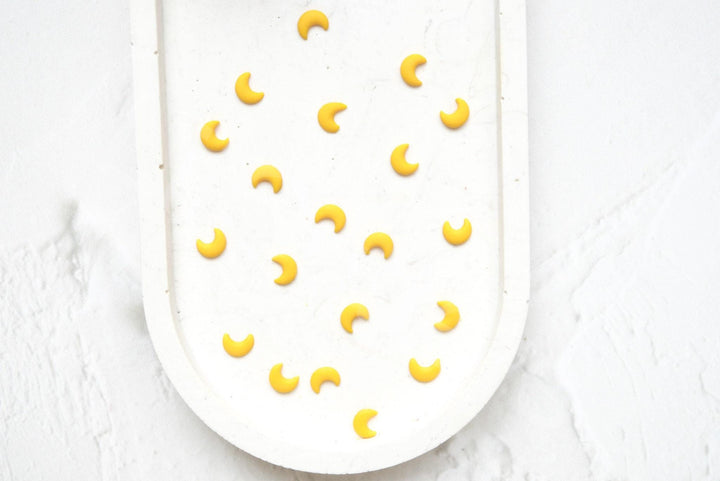 Micro Moon Polymer Clay Cutter Set – 8mm Mini Clay Cutters for Earrings, Small Moon Shape Cutter, Polymer Clay Jewelry Making Tools