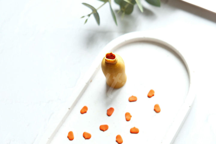 Micro Pumpkin Polymer Clay Cutter: Halloween Earring Making Tool