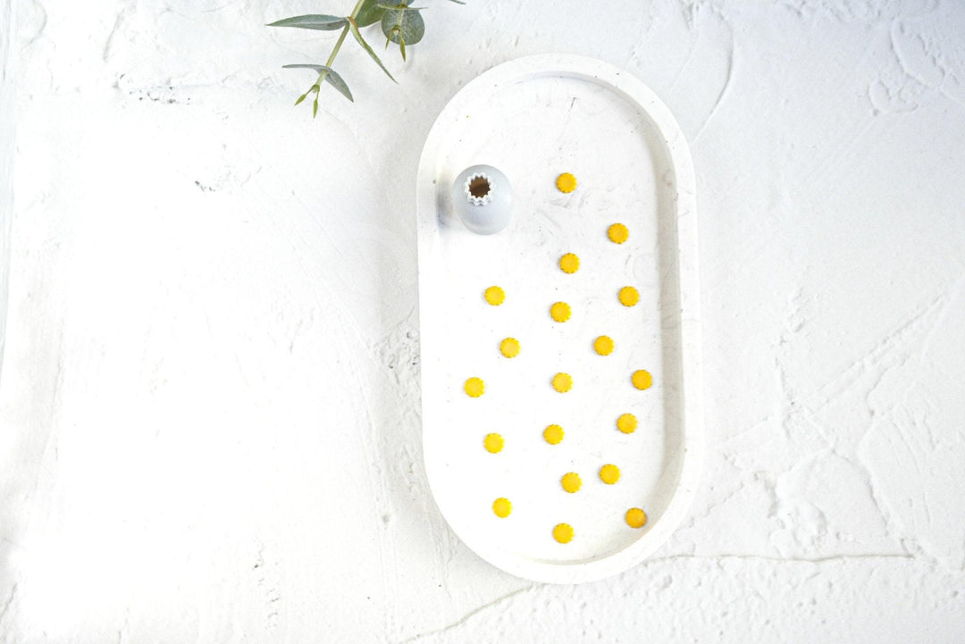Micro Sunflower Clay Cutter: Polymer Clay Earring Tool