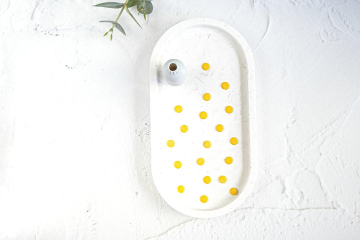 Micro Sunflower Clay Cutter: Polymer Clay Earring Tool