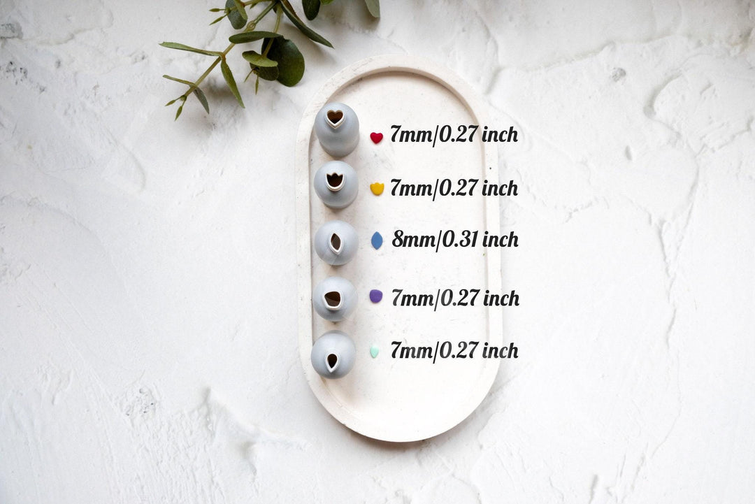 Micro Tulip Polymer Clay Cutters: Earring Making Tools