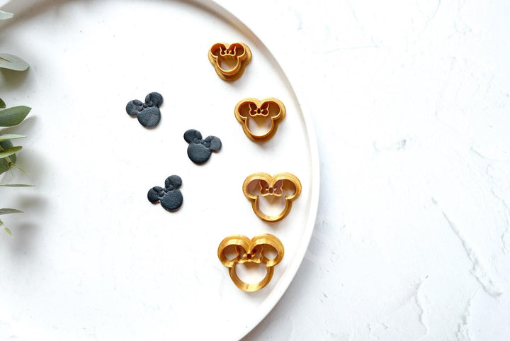 Mouse Head Clay Cutter: Polymer Clay Earring DIY - 20-35mm
