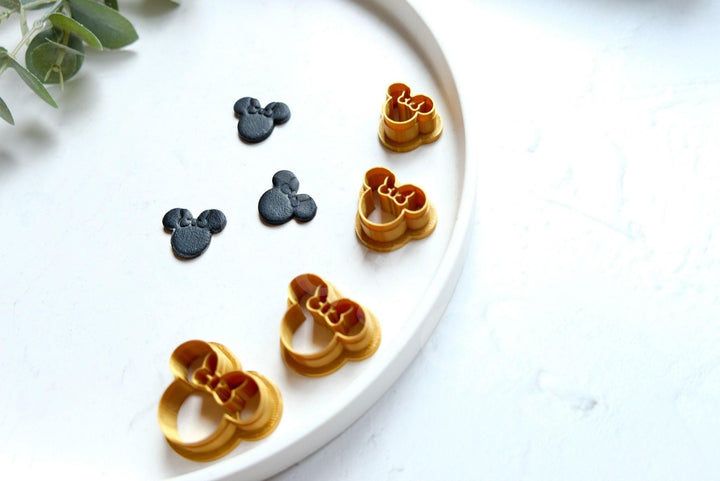 Mouse Head Clay Cutter: Polymer Clay Earring DIY - 20-35mm
