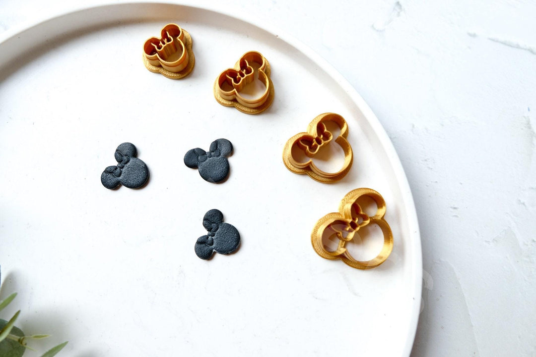 Mouse Head Clay Cutter: Polymer Clay Earring DIY - 20-35mm