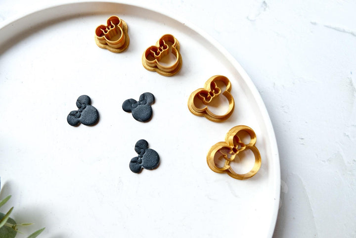 Mouse Head Clay Cutter: Polymer Clay Earring DIY - 20-35mm