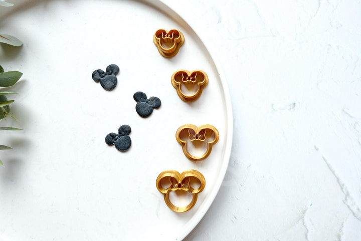 Mouse Head Clay Cutter: Polymer Clay Earring DIY - 20-35mm