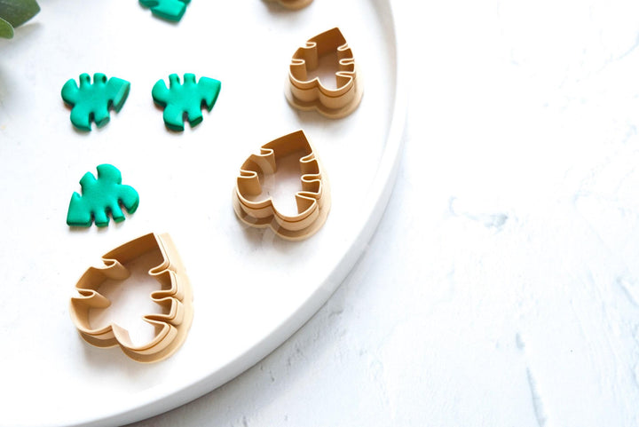 Monstera Leaf Clay Cutter: Polymer Clay, Cookie & Earring Tool