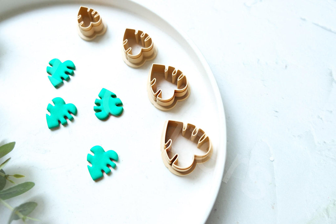 Monstera Leaf Clay Cutter: Polymer Clay, Cookie & Earring Tool