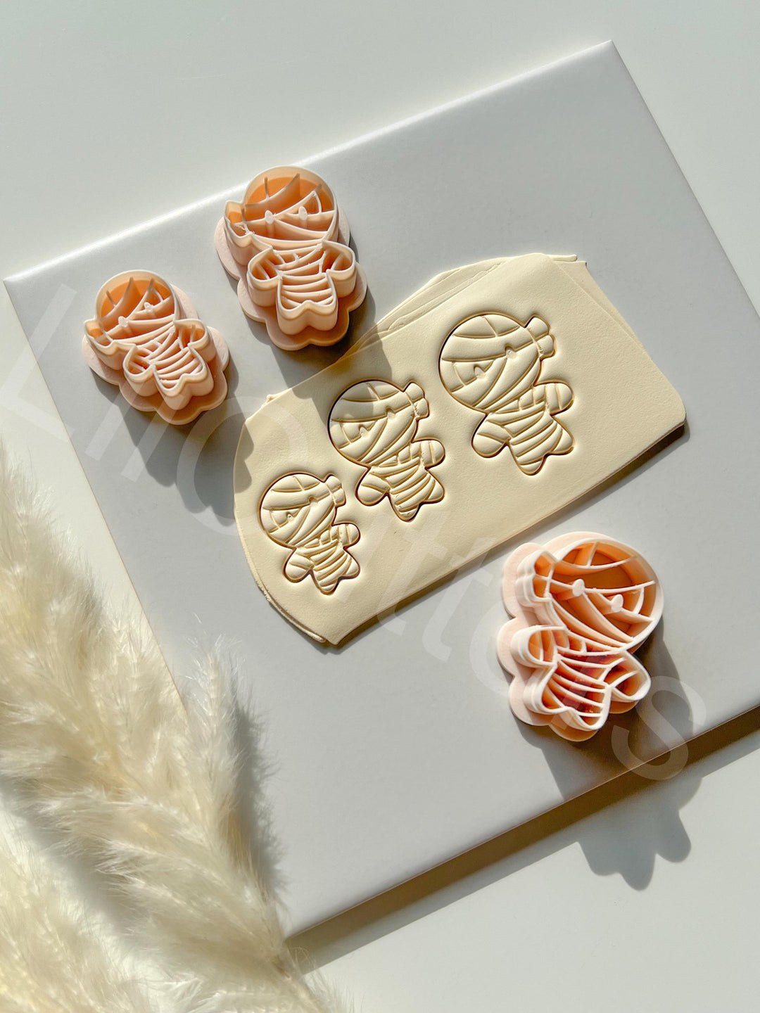 Mummy Halloween Clay Cutters: Polymer Clay Earring Tool