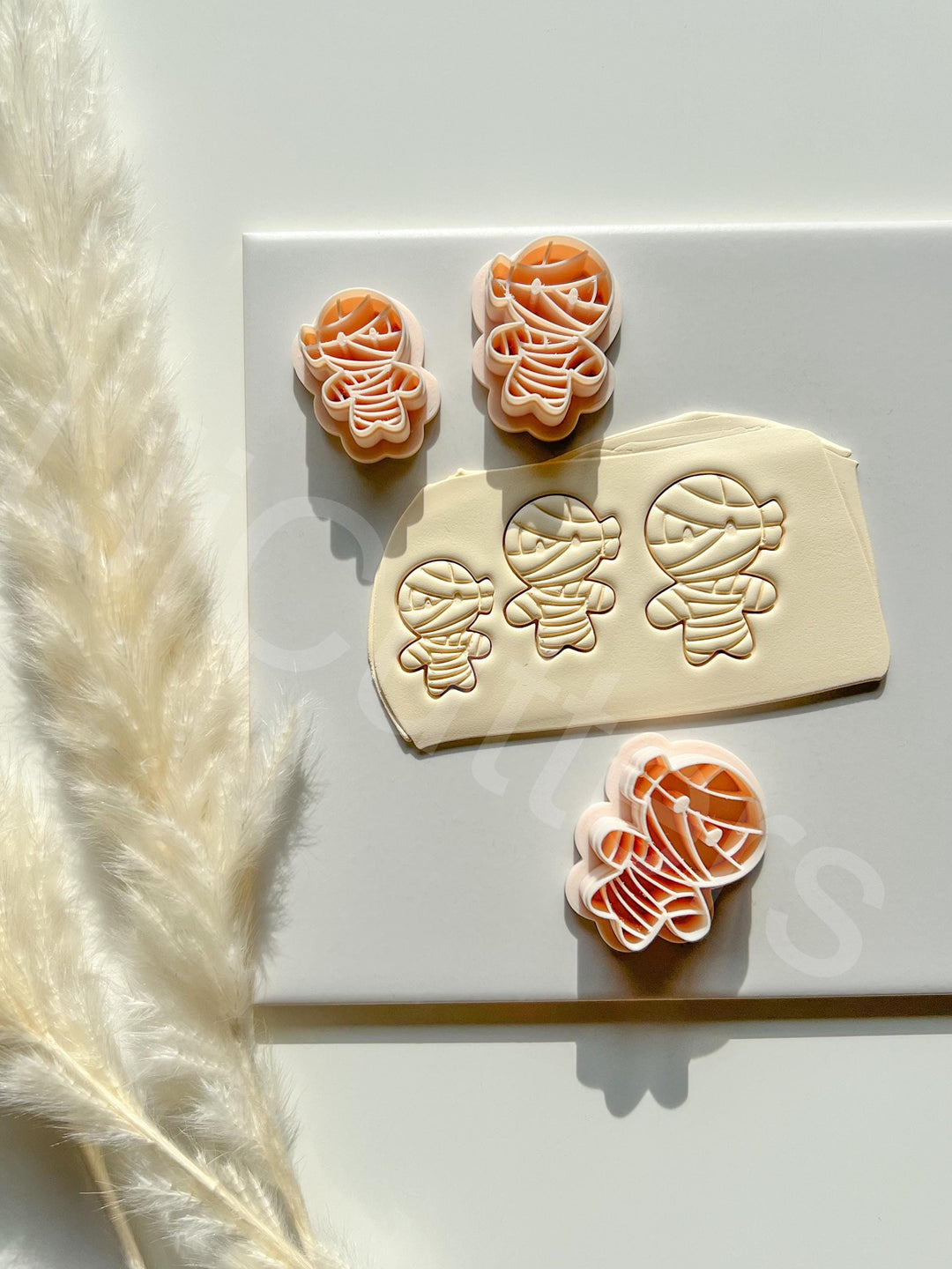Mummy Halloween Clay Cutters: Polymer Clay Earring Tool
