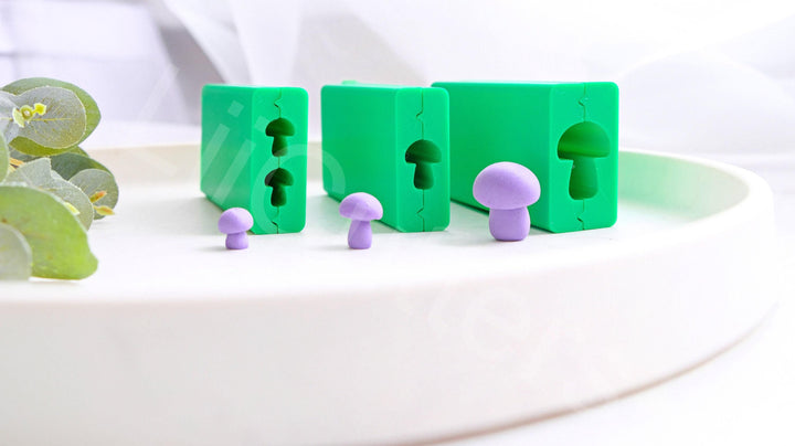 Mushroom Bead Roller – Polymer Clay Earring Making Tool, DIY Bead Mold for Jewelry, Cute Mushroom Shapes