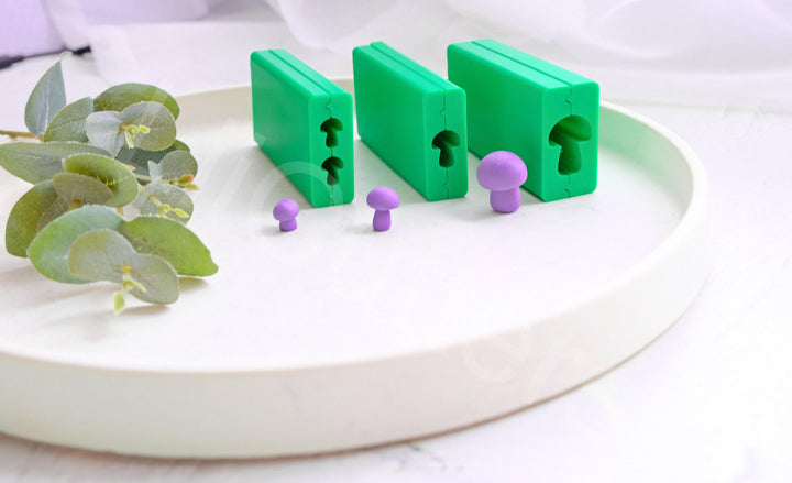 Mushroom Bead Roller – Polymer Clay Earring Making Tool, DIY Bead Mold for Jewelry, Cute Mushroom Shapes