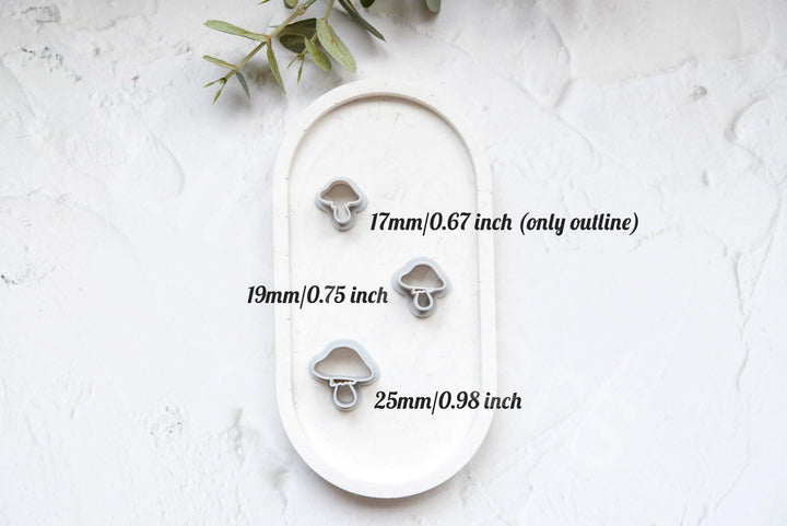 Mushroom Clay Cutter: Polymer Clay Earring & Cookie Tool