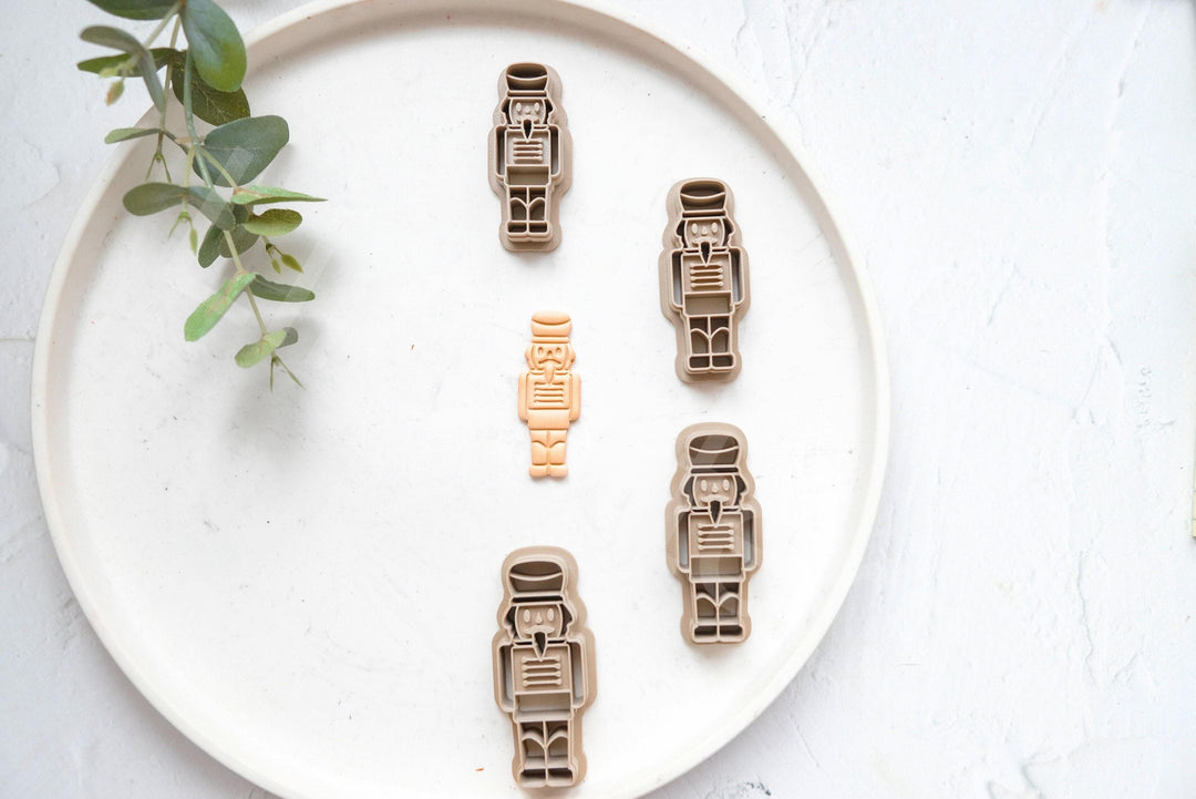 Nutcracker Polymer Clay Cutters: Christmas Earring DIY