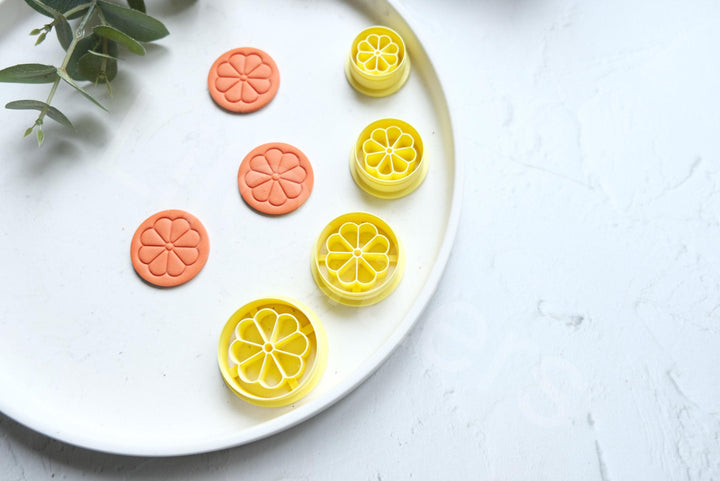Fruit Polymer Clay Cutter: Orange, Lemon, Lime Earring Cutters