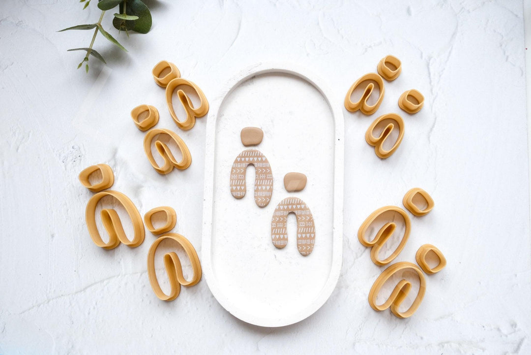 Boho Arch Polymer Clay Earring Cutters: 3D Printed PLA (Set of Pair)