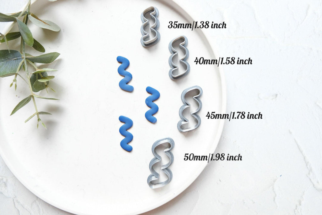 Line Clay Cutter Set: Geometric Polymer Clay Earring Cutters