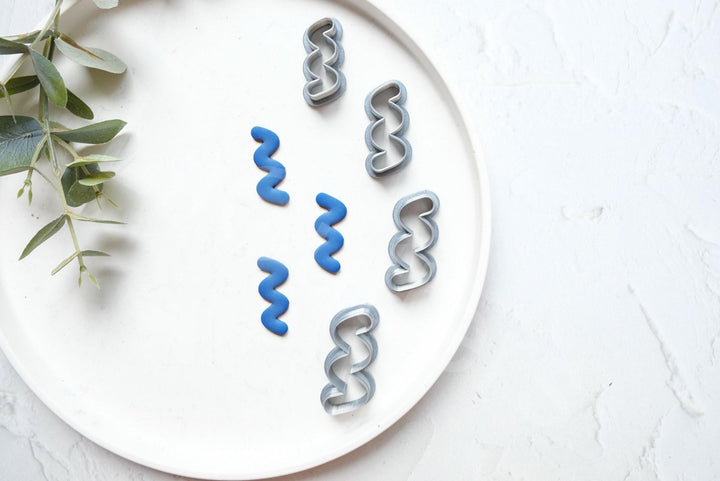 Line Clay Cutter Set: Geometric Polymer Clay Earring Cutters