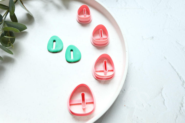 Boho Polymer Clay Earring Cutter: Organic Donut Design (25-40mm)