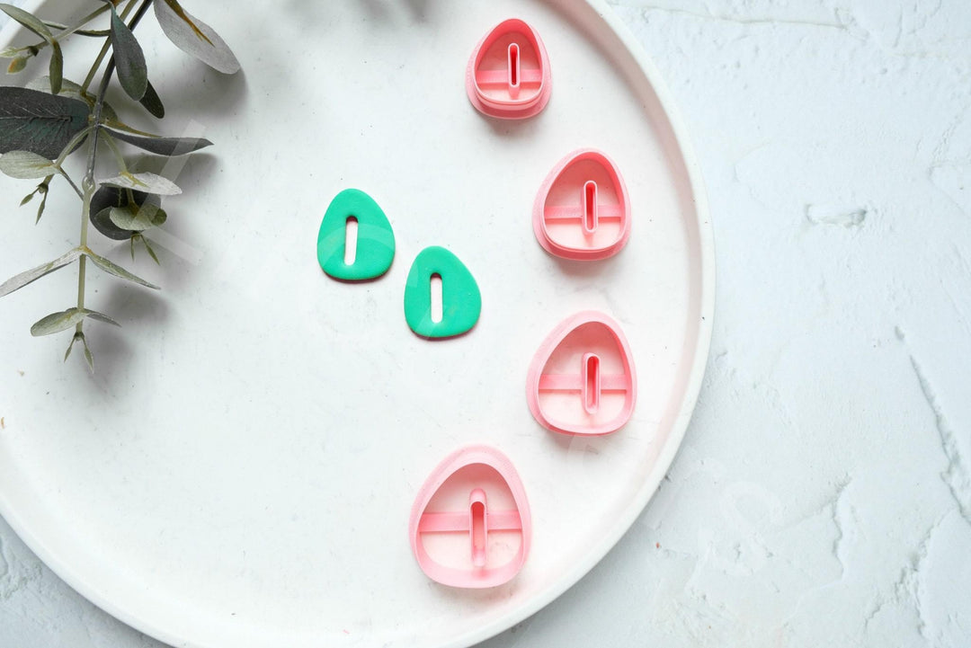 Boho Polymer Clay Earring Cutter: Organic Donut Design (25-40mm)