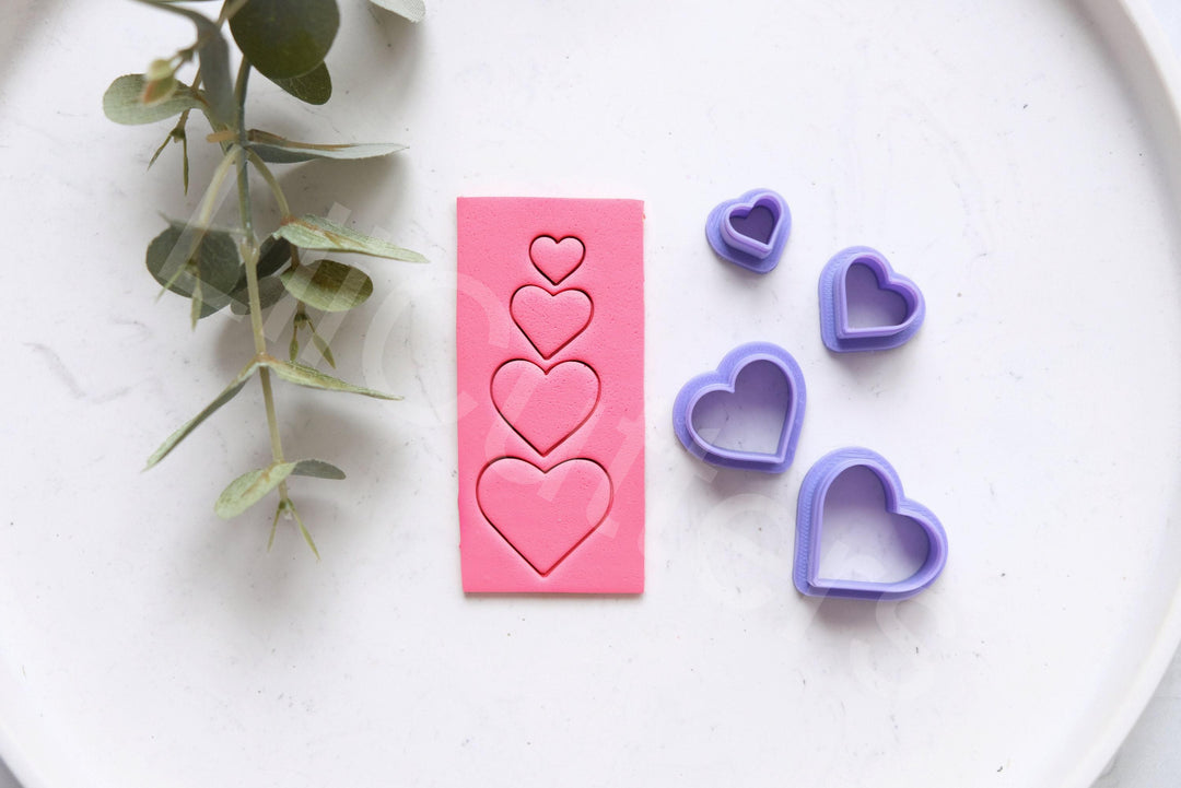 Organic Heart Clay Cutters: Polymer Clay Jewelry Tools