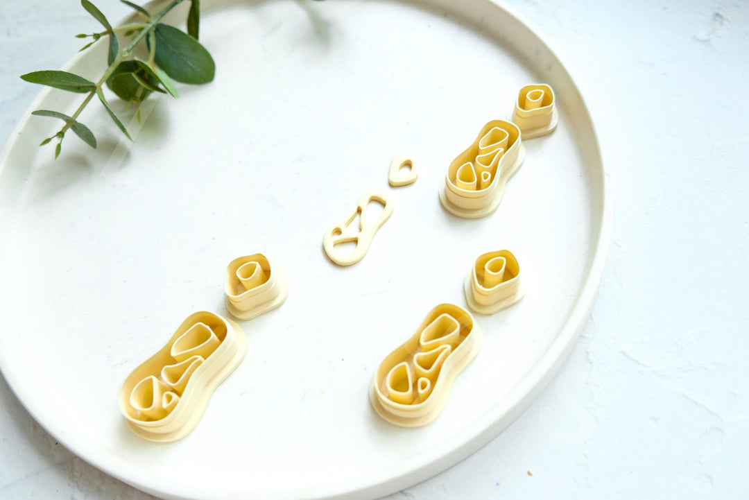 Boho Polymer Clay Earring Cutters: Organic Shapes, Set of 3