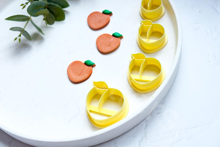 Peach Clay Cutter Set: Polymer Clay Earring Cutters