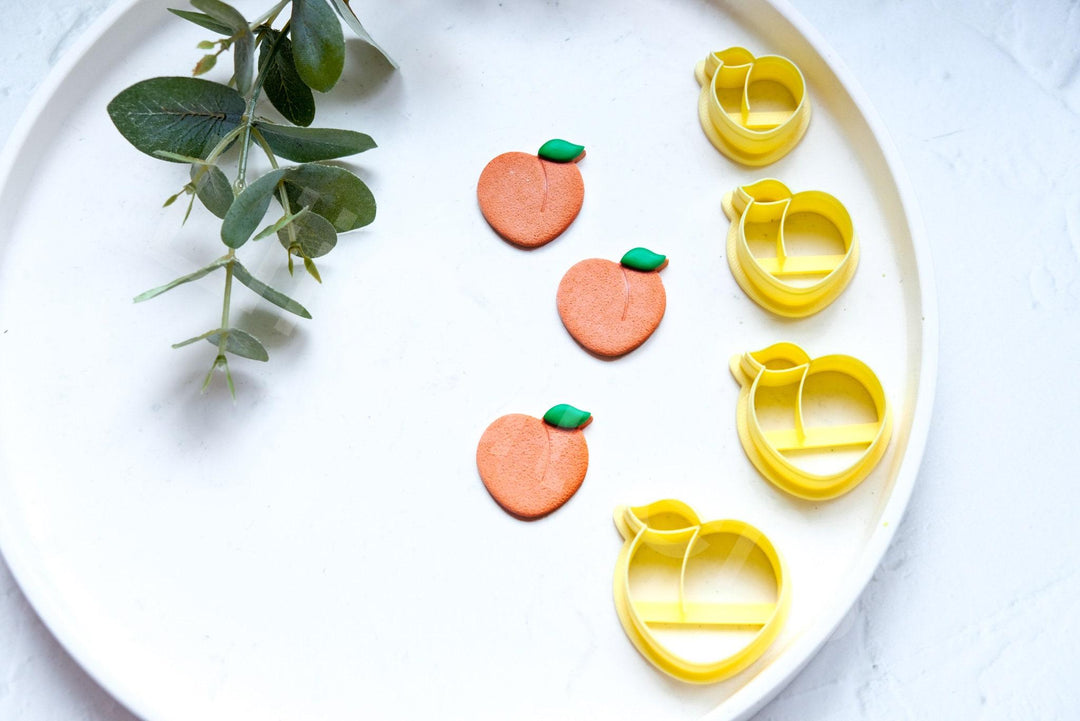 Peach Clay Cutter Set: Polymer Clay Earring Cutters