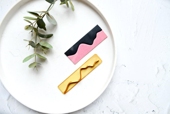 Wavy Line Polymer Clay Blade: Earring Making Tool