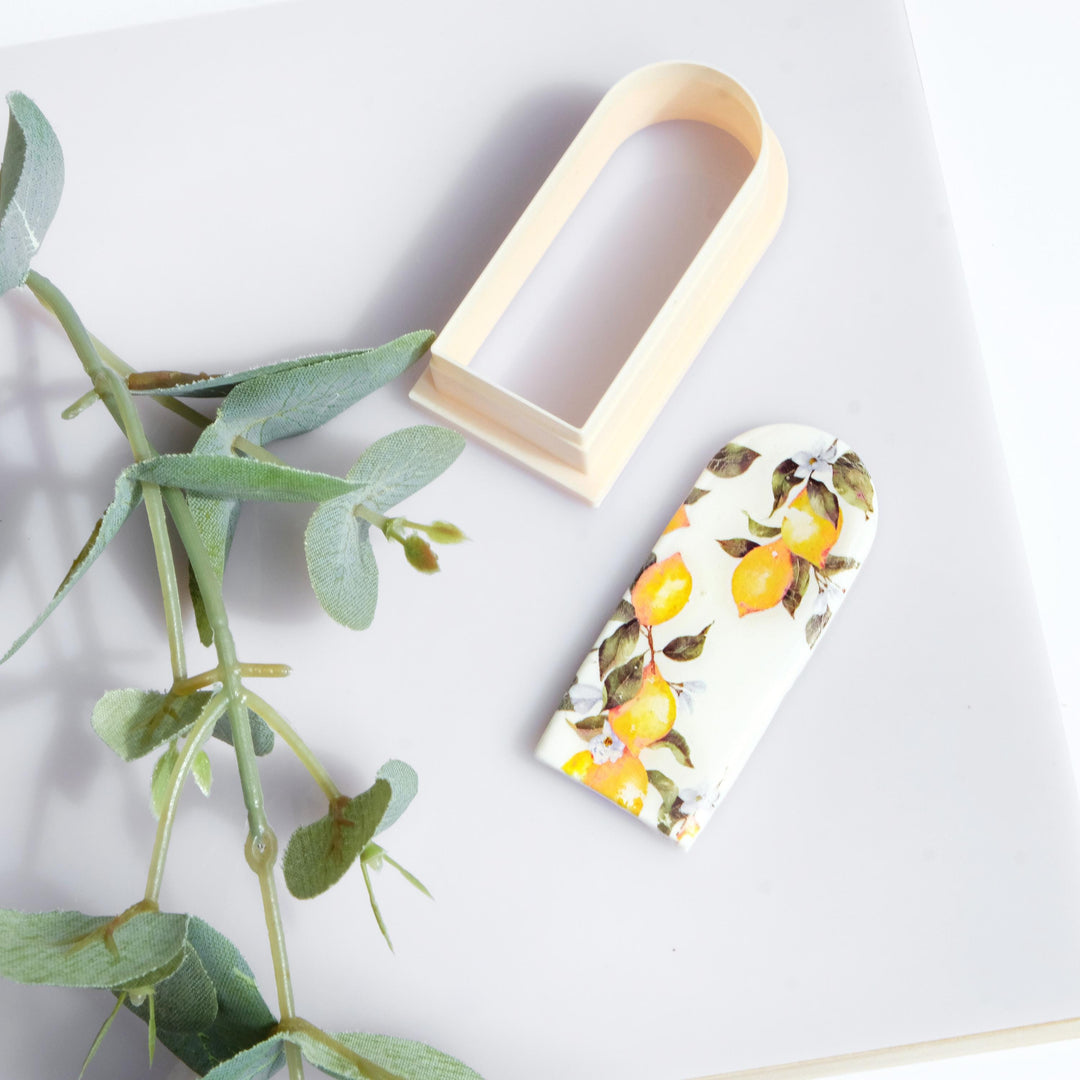 Long Arch Polymer Clay Cutter: Trapezoid Earring Tool