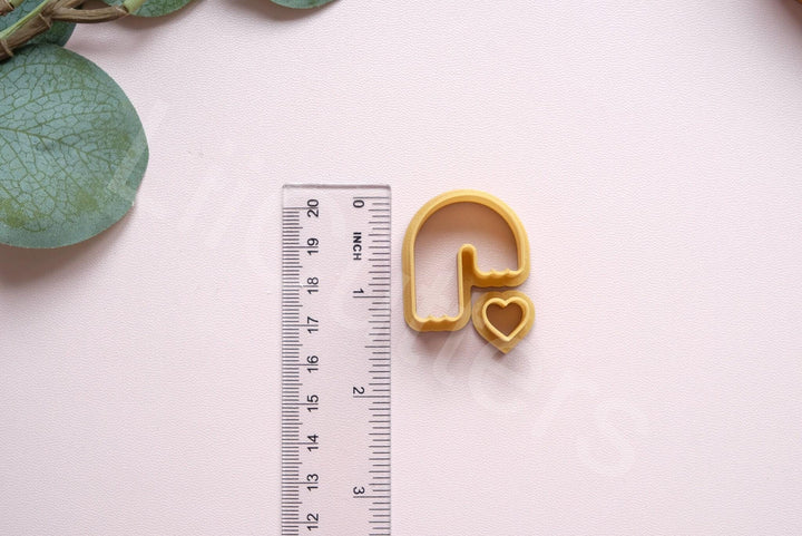 Rainbow Valentine Arch with Heart Cutter: Polymer Clay, Biscuit, Cookie