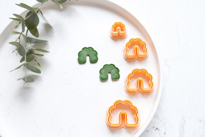 Scallop Arch Clay Cutter: Polymer Clay Earring Tool