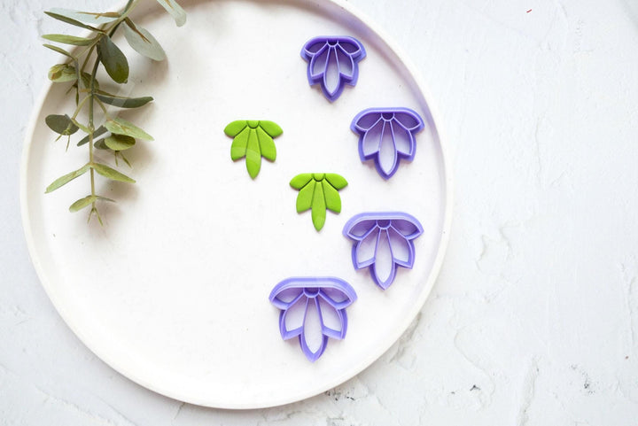 Scalloped Flower Polymer Clay Cutter Set: Boho Earring Cutters