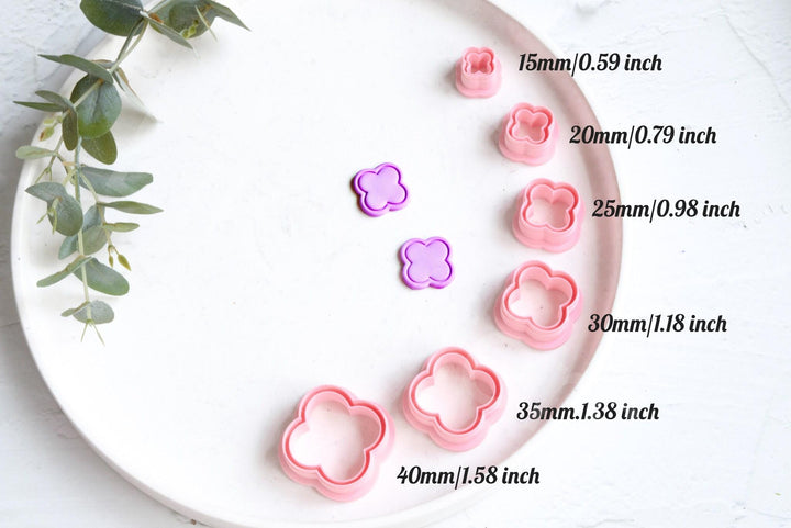 Scalloped Flower Polymer Clay Cutter: Earring & Cookie Mold