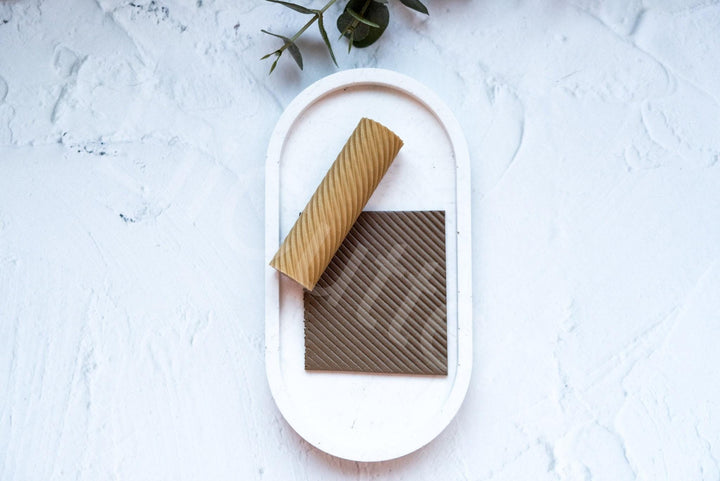 Stripes Clay Texture Roller: Polymer Clay Tool