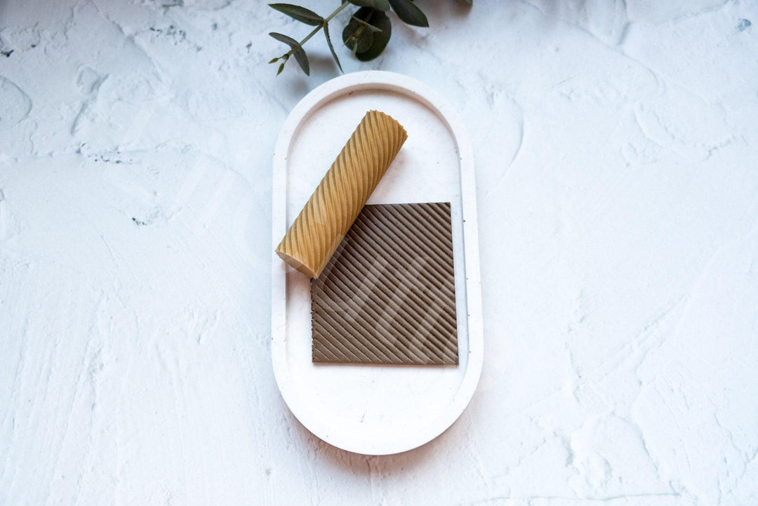 Stripes Clay Texture Roller: Polymer Clay Tool