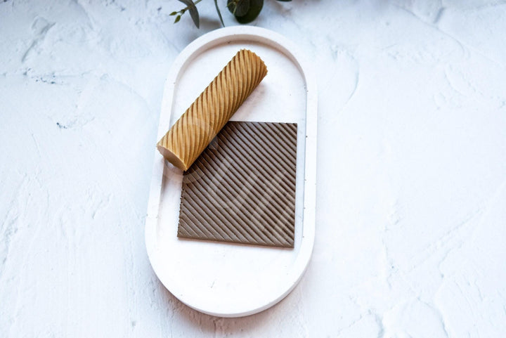 Stripes Clay Texture Roller: Polymer Clay Tool