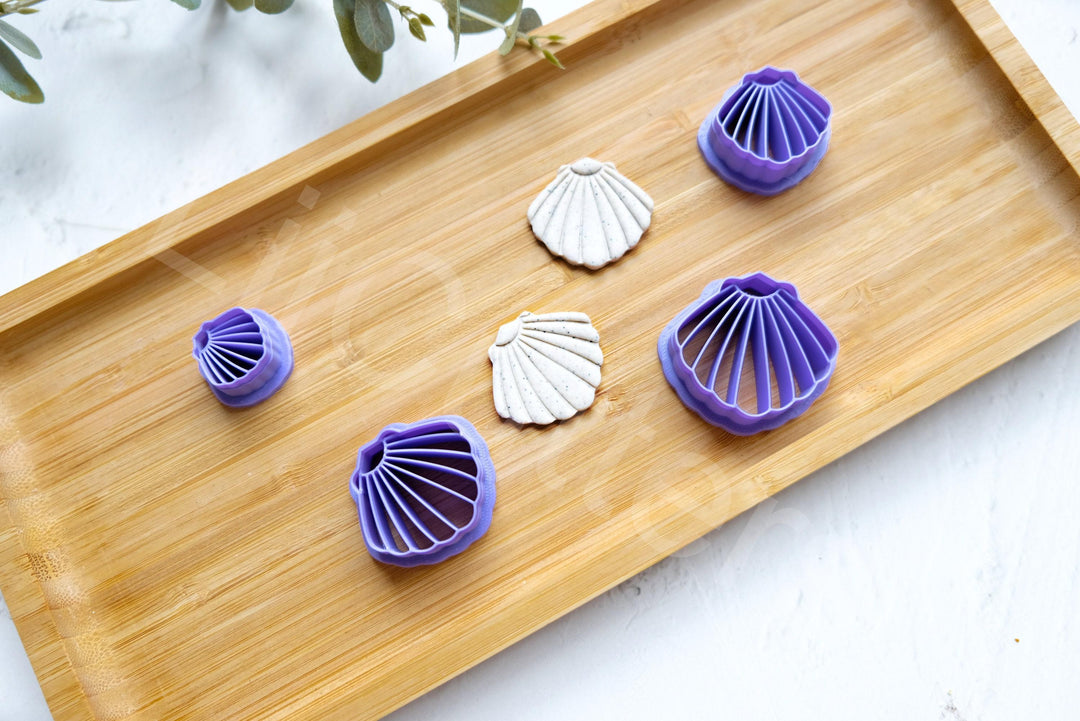 Shell Polymer Clay Cutter: Sea Earring Tool (20-35mm)