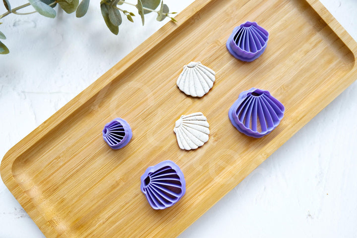 Shell Polymer Clay Cutter: Sea Earring Tool (20-35mm)