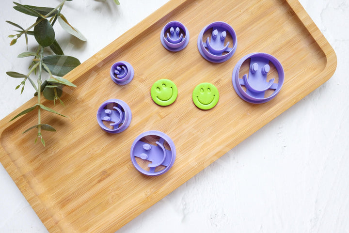 Emoji Face Polymer Clay Cutter Set | 3D Printed Clay Cutters for Earrings | Face Expression Clay Tool | Polymer Clay Earring Supplies
