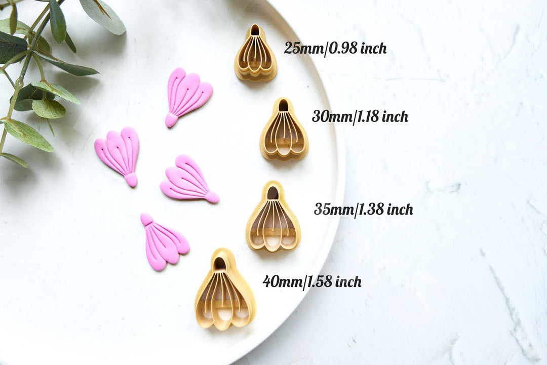 Snowdrop Flower Clay Cutter Set: Polymer Earring Cutters