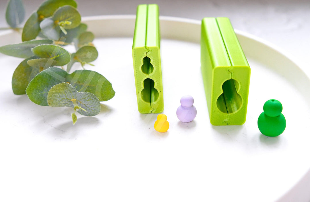Snowman Bead Roller: Polymer Clay Earring Making Tool