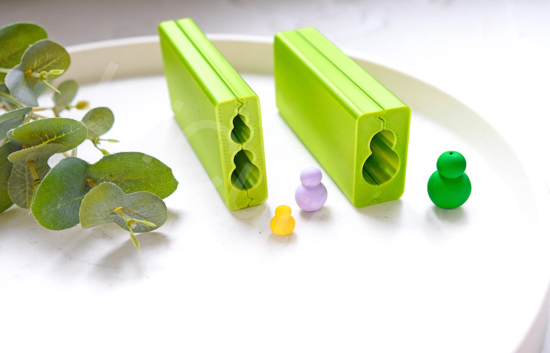 Snowman Bead Roller: Polymer Clay Earring Making Tool