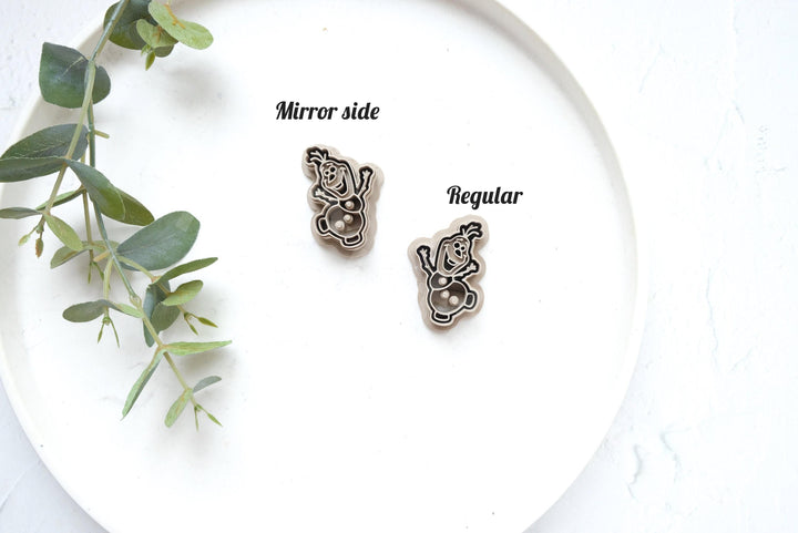 Dancing Snowman Clay Cutter Set: Polymer Clay Earrings, Cookie Fondant (40-55mm)