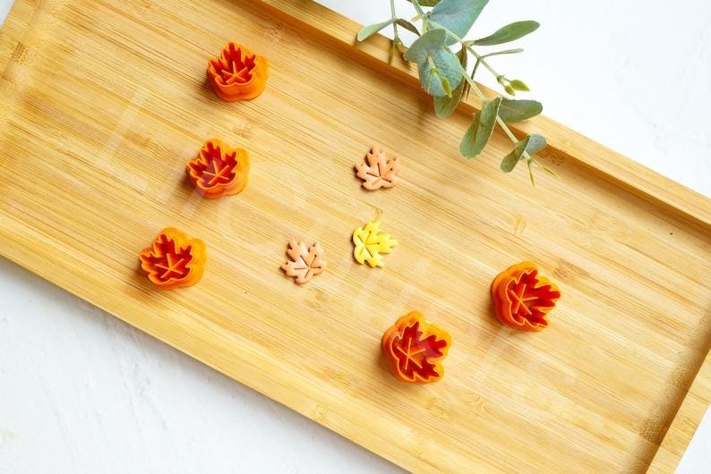 Maple Leaf Polymer Clay Cutter: Autumn Earring Tool (16-20mm)