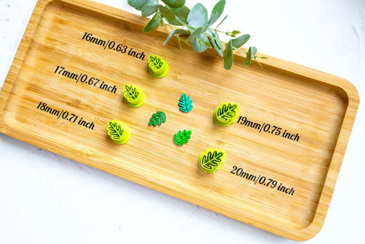 Oak Leaf Polymer Clay Cutter: Earring Making Tool, Mini leaf clay cutter, autumn earrings, Fall clay cutter